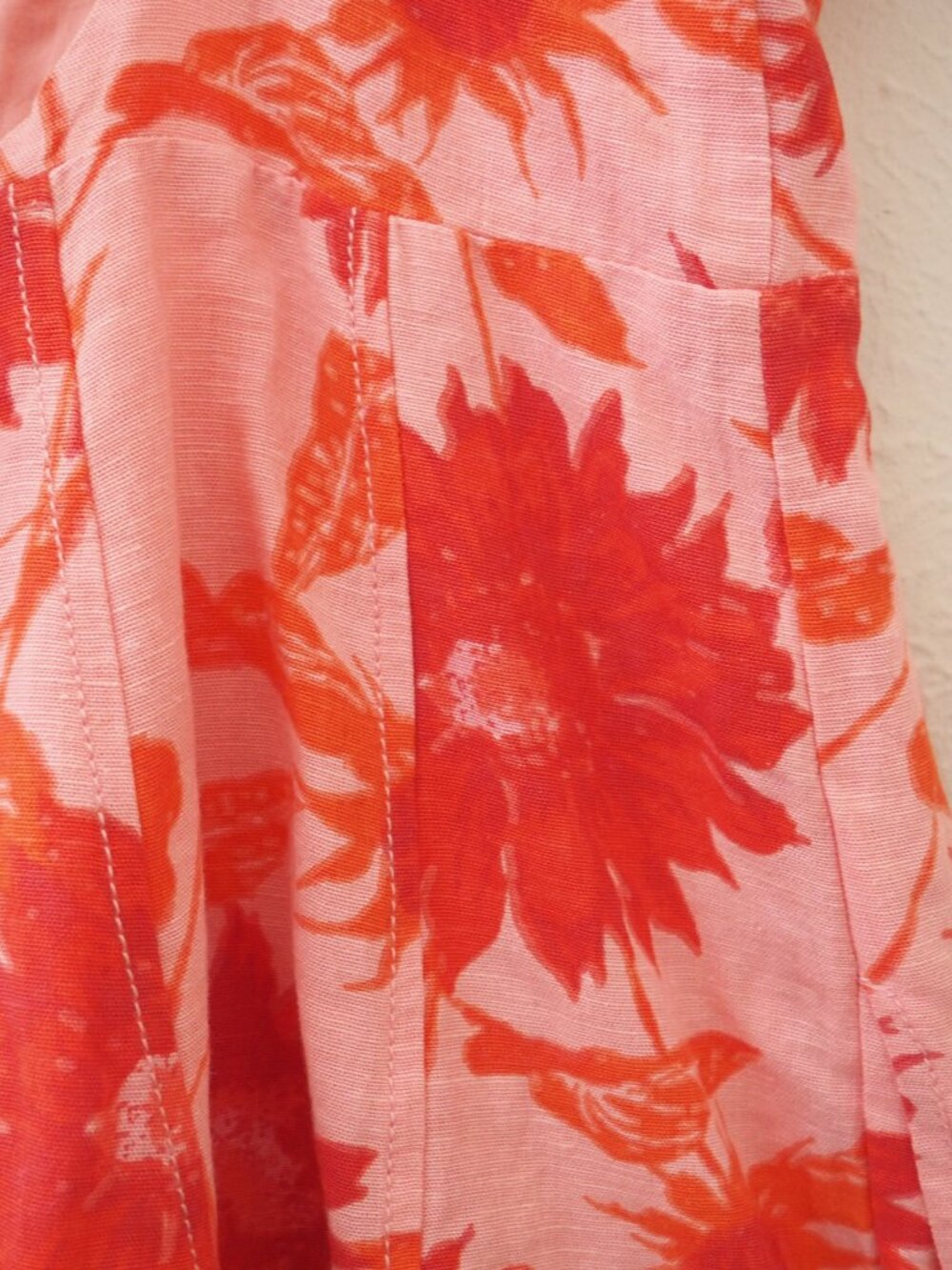 NWT Free People Altura Printed Mini Dress in Strawberry Lemonade sz M - Picture 8 of 10
